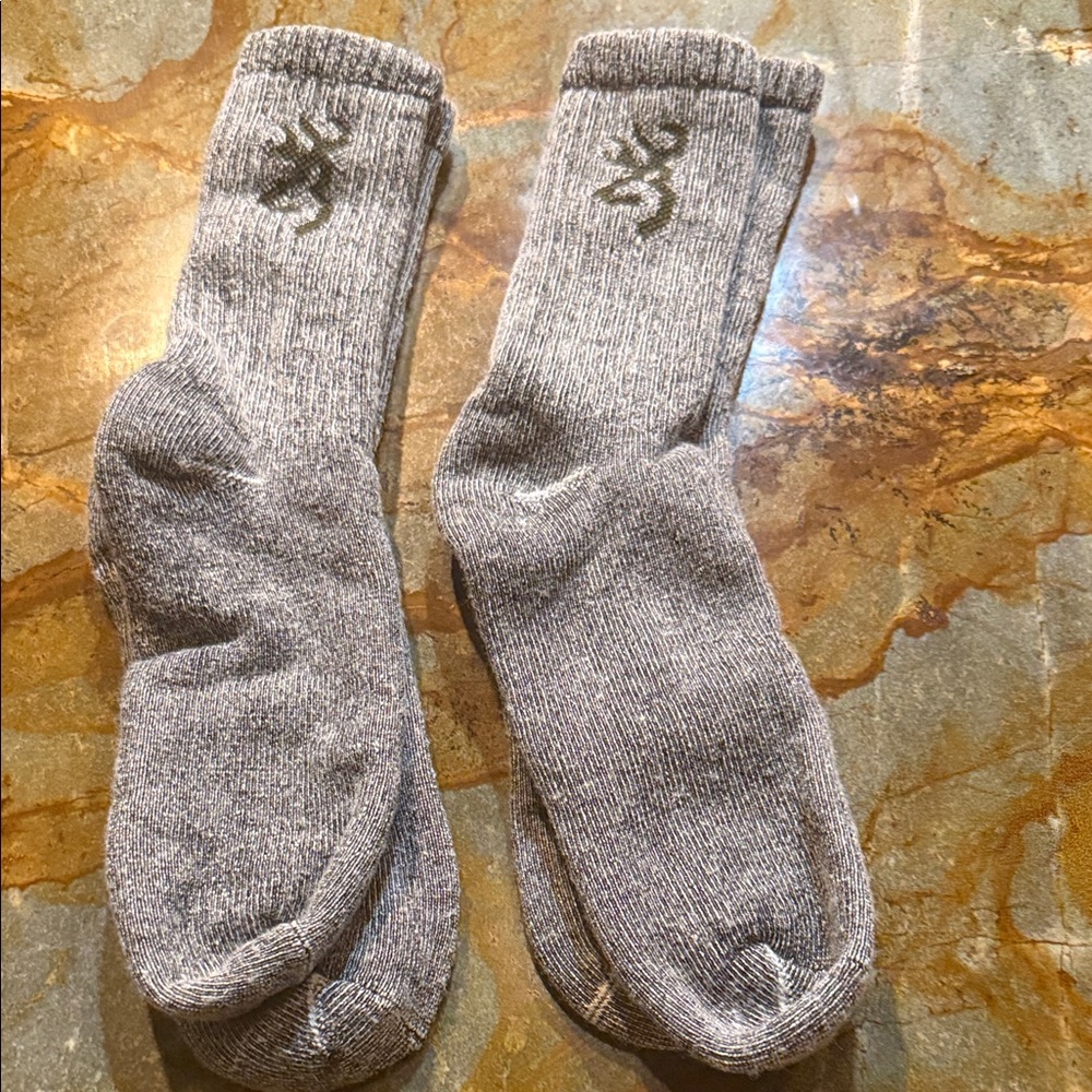 Browning Men's Gray Casual Socks